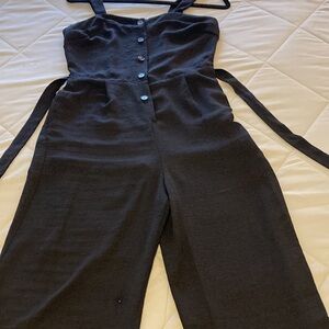 Black Monteau jumper with belt and pockets, size M, like new